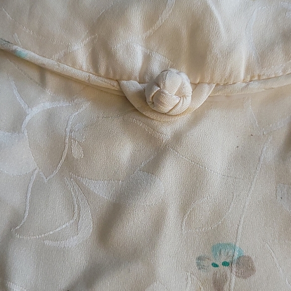 SILK FLORAL KIMONO BAG - Picture 2 of 4